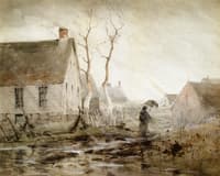 Stormy Day, Monhegan Village