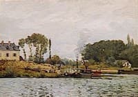 Boats at the Lock at Bougival