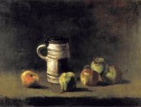 Still Life with Beer Mug and Fruit