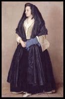 An Elegant Young Woman in Maltese Costume