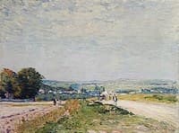 Le chemin de Montbuisson à Louveciennes