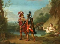 Story of Rinaldo and Armida - Carlo and Ubaldo Resisting the Enchantments of Armida's Nymphs