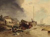 A Fishing Boat on the Beach
