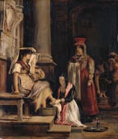 A Roman Princess Washing the Feet of Pilgrims