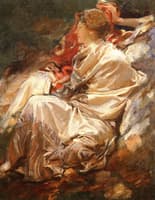 A Woman in a Cashmere Shawl, with a Man