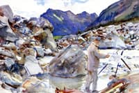 A Glacier Stream in the Alps