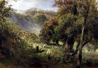Summer Landscape on the Banks of the Alban Lake
