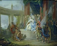 Aeneas before the Throne of Dido (study)