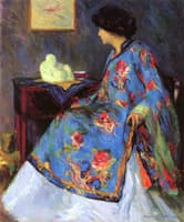 Lady in Chinese Silk Jacket