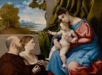 Madonna and Child with Two Donors