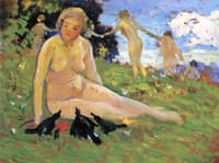 Nymphs with Crows