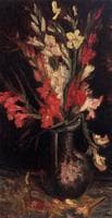 Vase with Red Gladioli