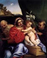 The Virgin and Child with Saints Jerome and Nicholas of Tolentino