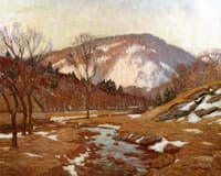 Winter Afternoon Light / Mountain at South Williamstown, Massachusetts