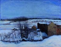 Winter Evening at Roslagstull, Stockholm