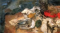 Still Life with Bottle and Fish