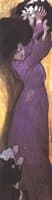 Woman in Lilac Dress with Cat