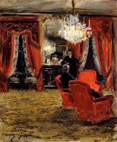 Interior from the Fürstenberg´s Home by Electric Light