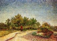 Lane in Voyer-d'Argenson Park at Asnieres