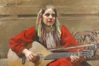 Daleswoman Playing at Utmeland