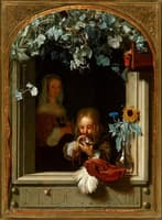 Boy Blowing Bubbles