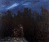 The Horned Owl Deep in the Forest