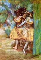 Three Dancers (Scenery with Trees and Rocks)
