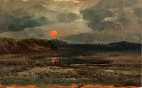 Sunrise over Fishing Waters--Maine