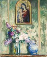 Interior with Still Life and Statuette of the Madonna