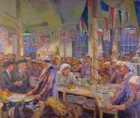 Christmas Day in the London Bridge Young Men's Christian Association Canteen