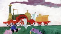 Locomotive with the Big Wheel I