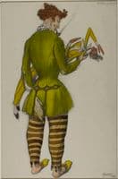 Costume Design for Man in a Green Jacket, for Ballet Boutique Fantasque