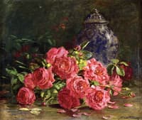 Still Life with Roses and Ginger Jar