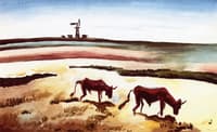 Two Steer and a Windmill