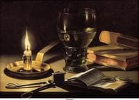 Still life with a Burning Candle