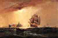 Ships in New York Harbor