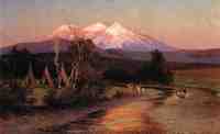 Sierra Blanca at Sunset Looking East from Palmilia, New Mexico