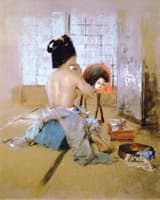 Geisha at Her Toilet
