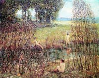 Boys by a Stream