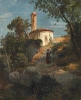 Italian Landscape with Chapel