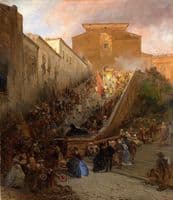 Procession at Santa Maria in Aracoeli in Rome