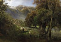 Alban Hills. Summer Landscape at the Alban See