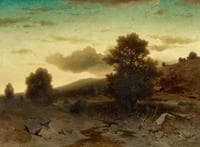 Study of Landscape in Sunset