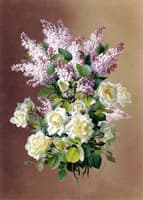 Lilacs and Roses