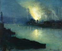 Pittsburgh Steel Mills at Night