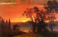 Sunset over the River