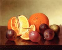 Still Life: Oranges and Plums
