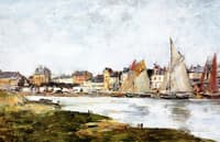 View of the Port of Trouville at High Tide