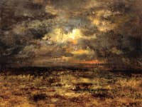 Sunset of the Turbulent Sea