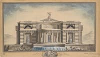 Design for a Neoclassical Building, Thought to be a School of Arts for the City of Stockholm